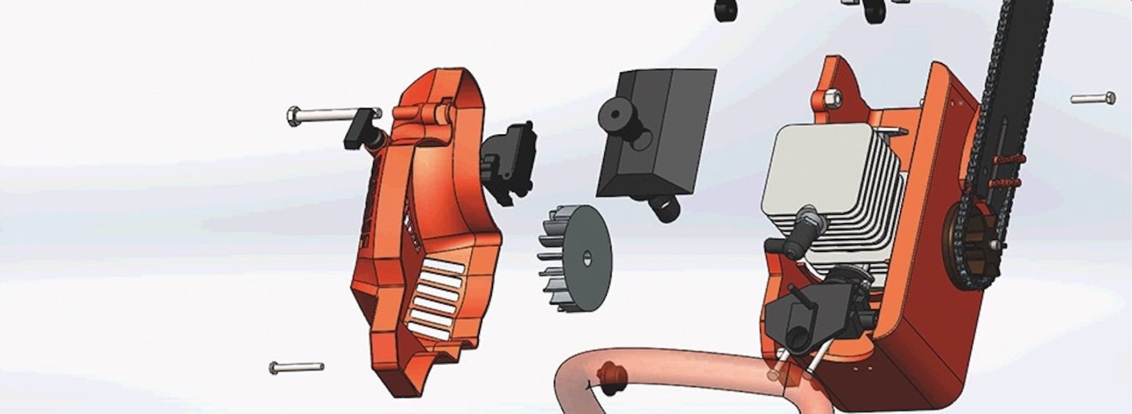 Modelação de uma motoserra: frames de animação